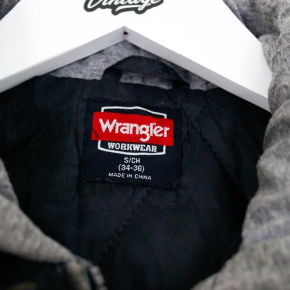 Wrangler Workwear Black Padded Denim Jacket (Small) - Picture 4 of 5